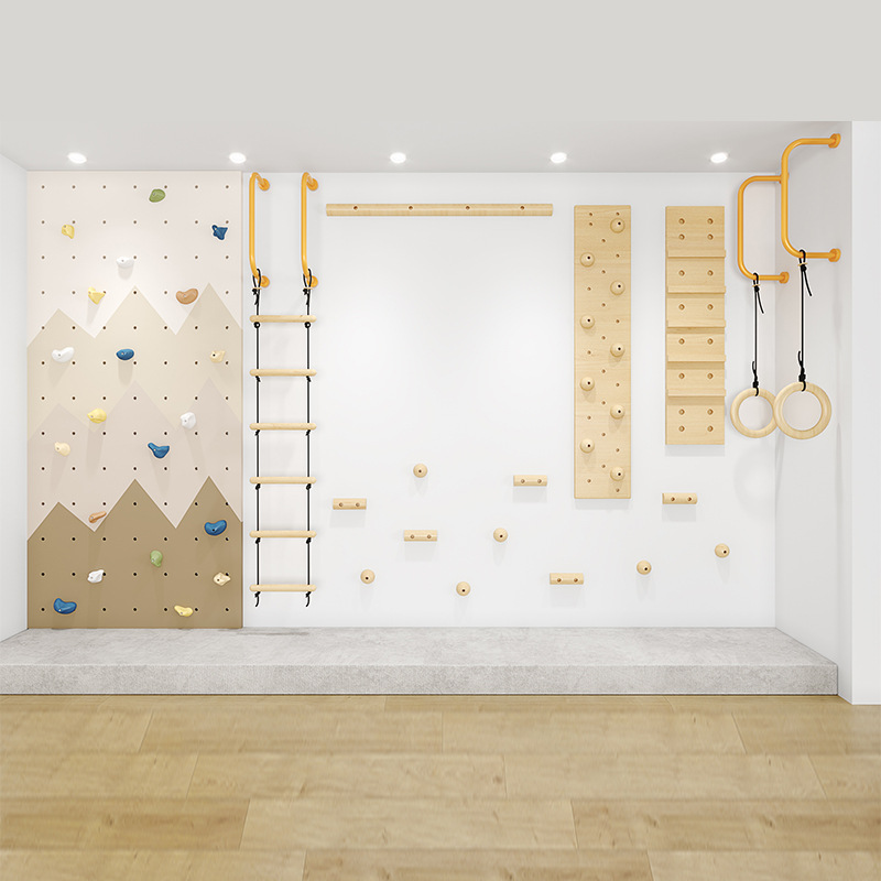 Gymnastic Ring Wood - Set da Arrampicata in Legno per