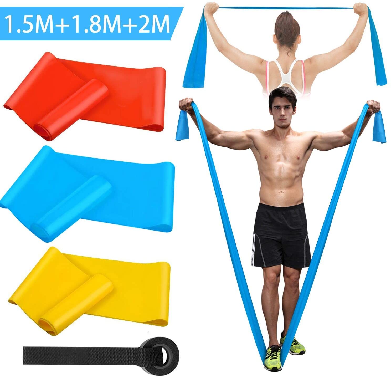 Crossfit Workout With Equipment - Fasce elastiche per fitness 3 pezzi
