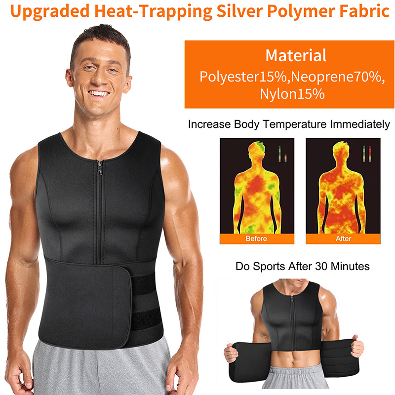 Uomo Neoprene Sauna Cerniera V - Crossfit Weight Vest recensione e prezzo