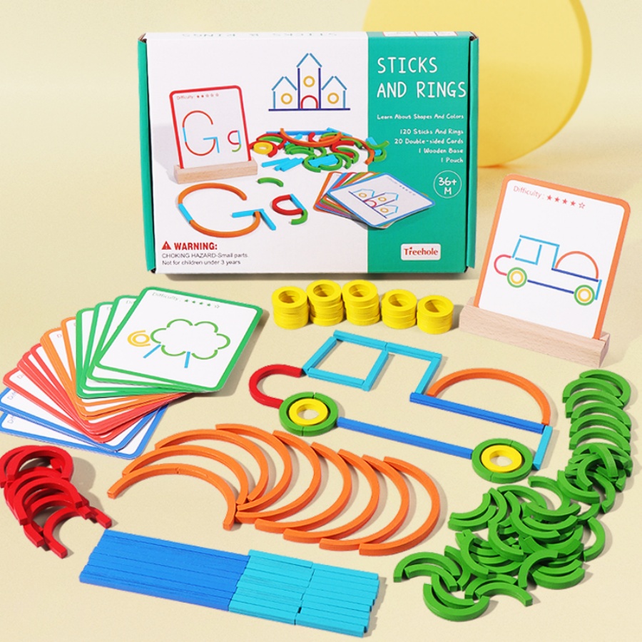 Giocattoli puzzle per l'educaz - Gymnastic Ring Wood recensione e prezzo
