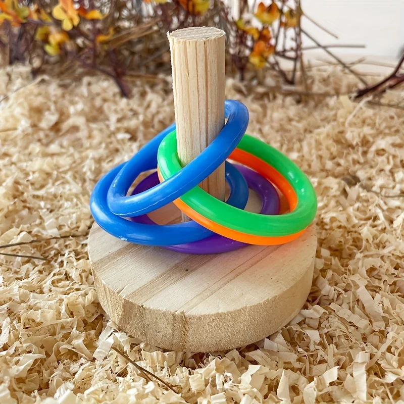 Giocattolo interattivo in legn - Gymnastic Ring Wood recensione e prezzo